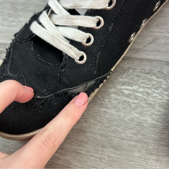 Golden Goose Mid Star Black High Top Skater Sneakers Streetwear Italian Size 37 - Picture 11 of 12